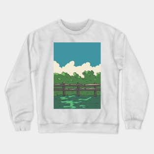 Woodland fence Crewneck Sweatshirt